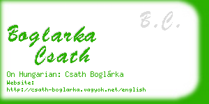 boglarka csath business card