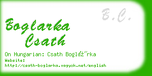 boglarka csath business card